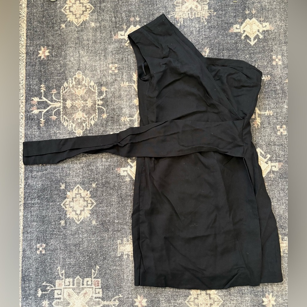 Victoria Beckham Black One-Shoulder Dress